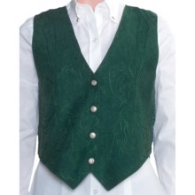 Scully Suede Vest (For Women) in Spruce Boar Suede - Closeouts