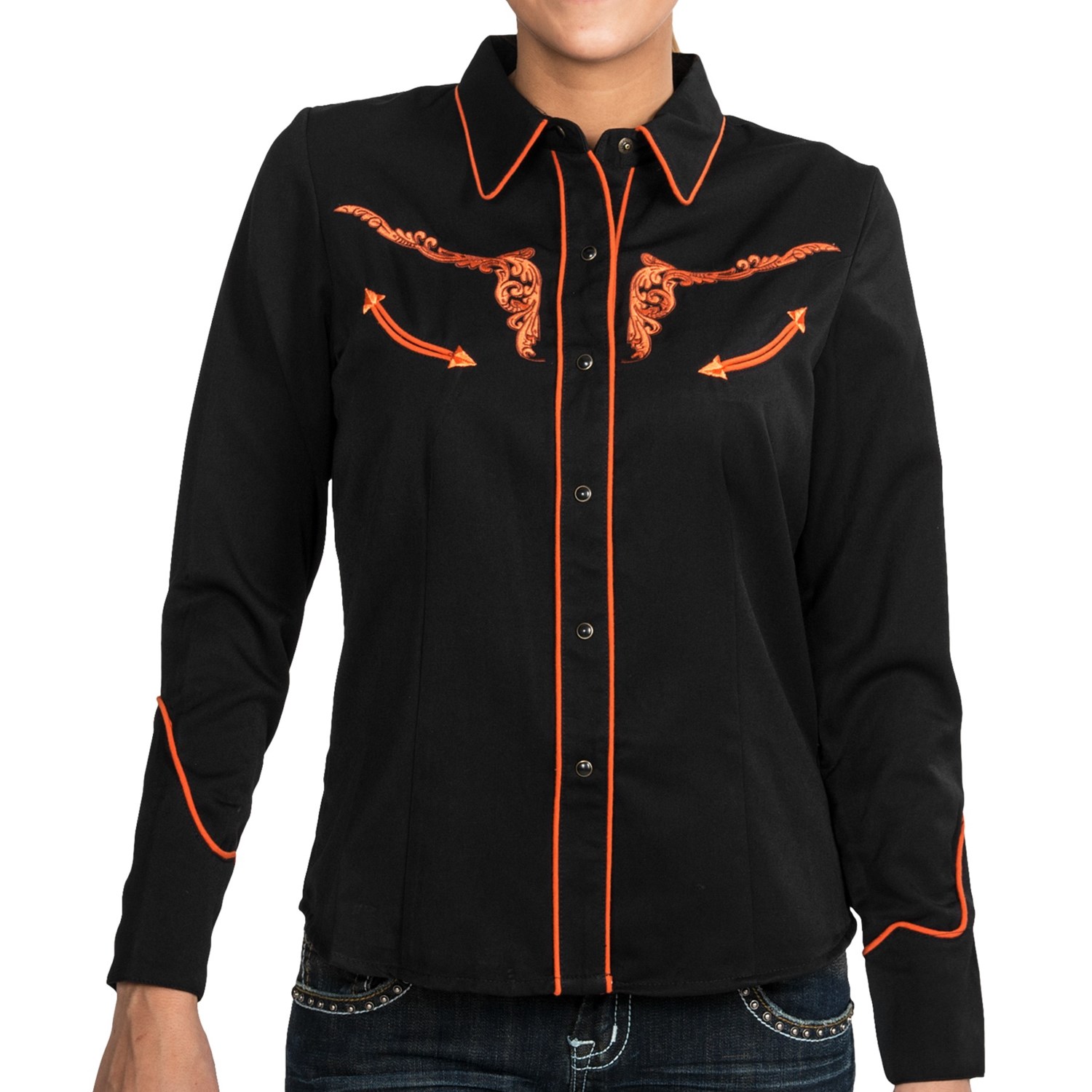 black longhorn shirt