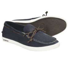 SeaVees 03/66 Sloop Moccasins - Nubuck (For Men) in Slate Navy Leather - Closeouts