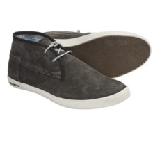 SeaVees 04/60 2 Eye Floater Ankle Boots - Nubuck (For Men) in Blacktop Tumbled Nubuck - Closeouts