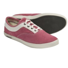 SeaVees 09/61 Volunteer Plimsoll Shoes - Lace-Ups (For Women) in Slate Rose Suede - Closeouts