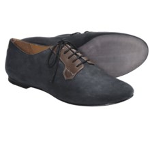 SeaVees 10/60 Buck Shoes - Nubuck-Leather, Lace-Ups (For Women) in Black Nubuck/ Dark Brown Leather - Closeouts