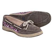 Sebago Sands One-Eye Boat Shoes -Leather (For Women) in Grey Floral - Closeouts