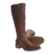 Sebago Saranac Tall Boots - Leather, Lace-Ups (For Women) in Dark Brown