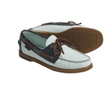 Sebago Spinnaker Boat Shoes - Leather (For Women) in Misty Blue/Navy - Closeouts
