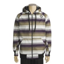 Sessions Retro Stripe Jacket - Soft Shell (For Men) in Purple - Closeouts