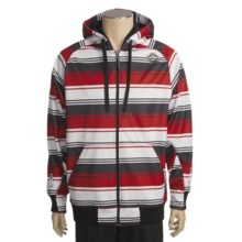 Sessions Retro Stripe Jacket - Soft Shell (For Men) in Red - Closeouts