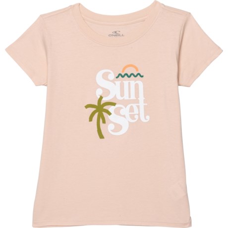 O&#39;Neill Setting Sun T-Shirt - Short Sleeve (For Big Girls) - BLUSH (L )
