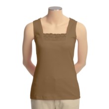 Shaver Lake Crocket Lace Trim Tank Top (For Women) in Brown - Closeouts