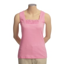 Shaver Lake Crocket Lace Trim Tank Top (For Women) in Pink - Closeouts