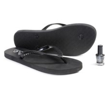S.H.E. Glitter Sandals - Flip-Flops (For Girls) in Black - Closeouts