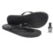 S.H.E. Glitter Sandals - Flip-Flops (For Girls) in Black