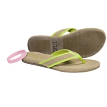 S.H.E. Hemp Sandals - Flip-Flops (For Women) in Green - Closeouts