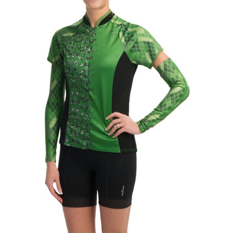 Shebeest Bellissima Cycling Jersey with Arm Warmers Short Sleeve (For Women)