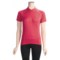 Shock Pink Shebeest S-Cut X-Static® Cycling Jersey - Zip Neck, Short Sleeve (For Women)