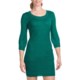 She’s Cool Double Pocket Sweater Dress - 3/4 Sleeve (For Women)