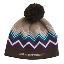 Shred Alert Dark Meadow Beanie Hat - Fleece-Lined (For Men and Women) in Light Brown - Closeouts