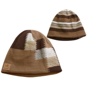 Shred Alert Post Canyon Beanie Hat - Reversible (For Men and Women) in Brown