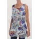 Sienna Rose Georgette Lace Tiered Tunic Shirt - Sleeveless (For Women)