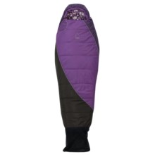 Sierra Designs 35°F Dragonfly Sleeping Bag - Synthetic, Short Mummy (For Girls) in Purple/Black - Closeouts