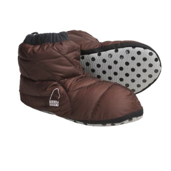 Sierra Designs Down Booties - Packable (For Men) in Truffle