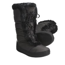 Sierra Designs Fireside Down Booties - Waterproof, 700 Fill Power, Lace-Ups (For Women) in Black - Closeouts