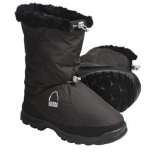 Sierra Designs Mountain Down Booties - Waterproof, 700 Fill Power (For Women) in Black - Closeouts