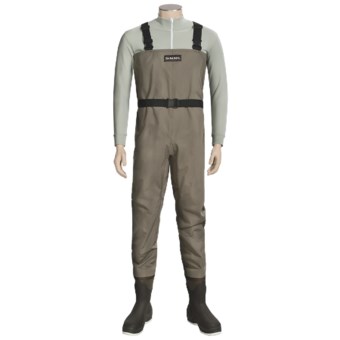 Simms Blackfoot Chest Waders - Muck Boot Wetlands Felt Sole Boots (For Men) in Brown