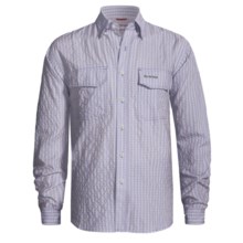 Simms Bugblocker Plaid COR3 Shirt - No Fly Zone Insect Repellent, UPF 30, Long Sleeve (For Men) in Blue - Closeouts
