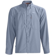 Simms BugStopper NFZ Shirt - UPF 50+, Long Sleeve (For Men) in Blue Fog - Closeouts