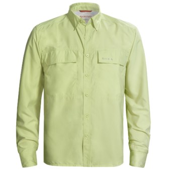 Simms EbbTide Fishing Shirt - UPF 50+, Long Sleeve (For Men) in Limeade