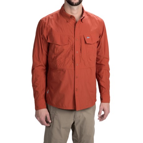 Simms Guide Shirt UPF 50 Button Front Long Sleeve For Men