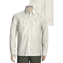 Simms Riffle Stripe Fishing Shirt - UPF 30+, Long Sleeve (For Men) in Lime Green - Closeouts