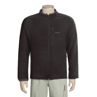 Simms Rivershed Cardigan Fleece Jacket - Polartec® Thermal Pro® (For Men) in Black