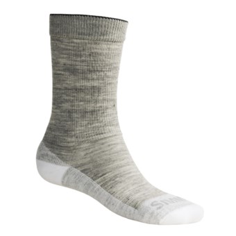 Simms Sport Crew Socks - Merino Wool (For Men and Women) in Grey