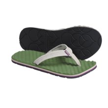 Simple Flippee Microperf Sandals - Recycled Materials, Flip-Flops (For Women) in Silver Lining - Closeouts