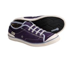 Simple Satire Flat Sneakers - Organic Cotton, Recycled Materials (For Women) in Greystone - Closeouts