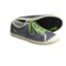 Charcoal/Silver Simple Take On Ribbon Metallic Sneakers - Suede, Recycled Materials (For Women)