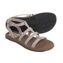 Simple Teetoe Sandals - Hemp, Recycled Materials (For Women) in Purple - Closeouts
