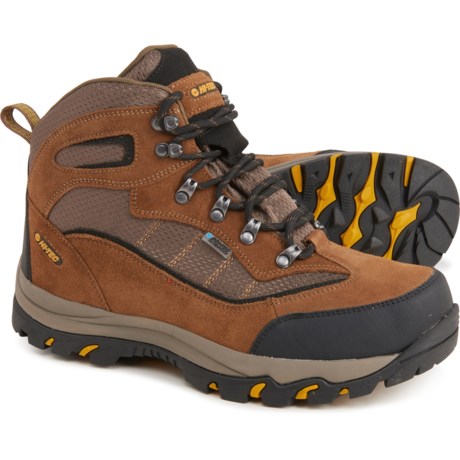 Hi-Tec Skamania Hiking Boots - Waterproof, Suede (For Men) - BROWN/GOLD (10 )