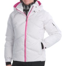 Skea Stephanie Down Parka (For Women) in White/Hot Pink - Closeouts