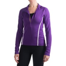 Skea Zumi Shirt - Zip Neck, Long Sleeve (For Women) in Purple/White - Closeouts