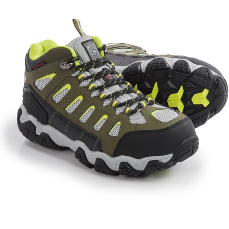 Skechers Blais EBZ Leather Work Boots Waterproof, Steel Toe (For Women)