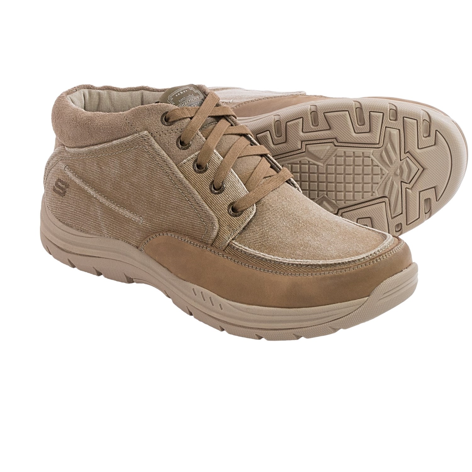 skechers mens tan shoes