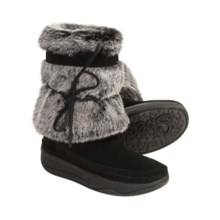 Skechers Tone-ups Chalet Boots - Suede (For Women) in Black - Closeouts