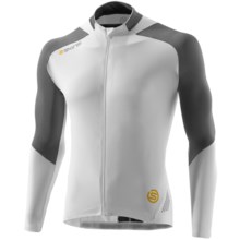 Skins C400 Cycling Jersey - UPF 50+, Full Zip, Long Sleeve (For Men) in White/Grey - Closeouts