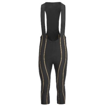 Skins Cycle Pro Compression Bib 3/4 Tights (For Men) in Black