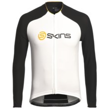 Skins Cycle Pro Cycling Jersey - UPF 50+, Full Zip, Long Sleeve (For Men) in White/Black - Closeouts