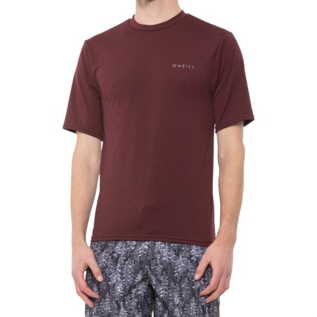O&#39;Neill Skins Sun Shirt - UPF 50+, Short Sleeve (For Men) - DARK RED (XL )