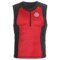 Skins Tri400 Compression Triathlon Top - UPF 50+, Sleeveless (For Men) in Red/Black